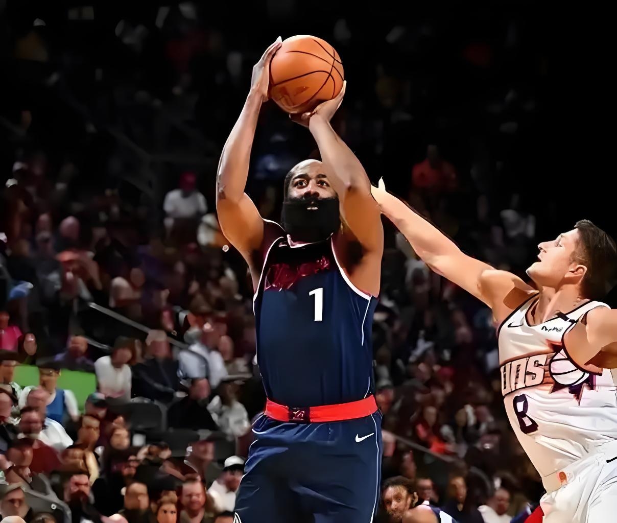 火箭客场惊险取胜马刺：哈登绝杀