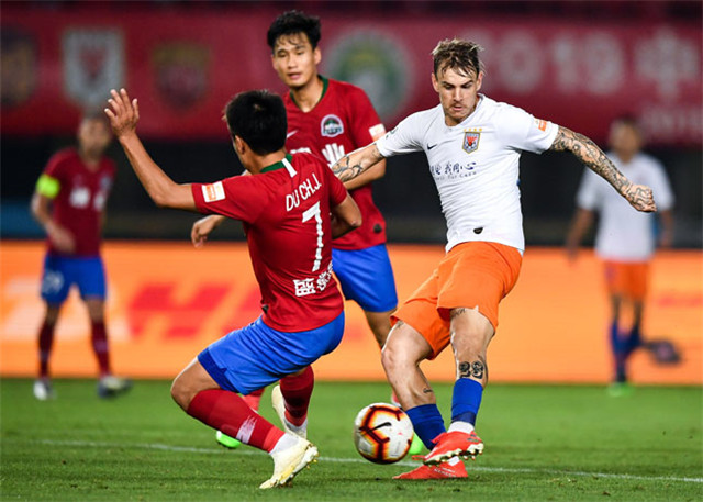 关于天津天海战胜山东鲁能，带走分的信息